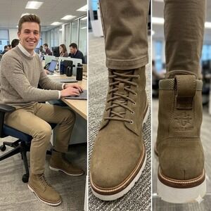 Cole Haan Grand Ambition Tan Leather Lace Up Chukka Boots Mens 9.5M C37084